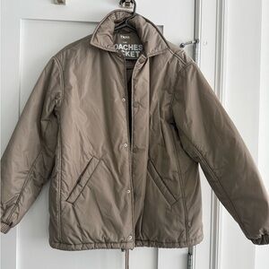 Aritzia TNA Light Brown Coaches Jacket